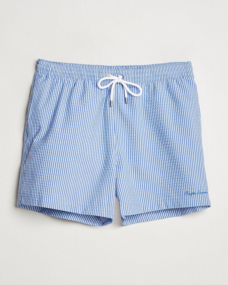 Herr | Badbyxor | Ralph Lauren Purple Label | Amalfi Swim Shorts Light Blue
