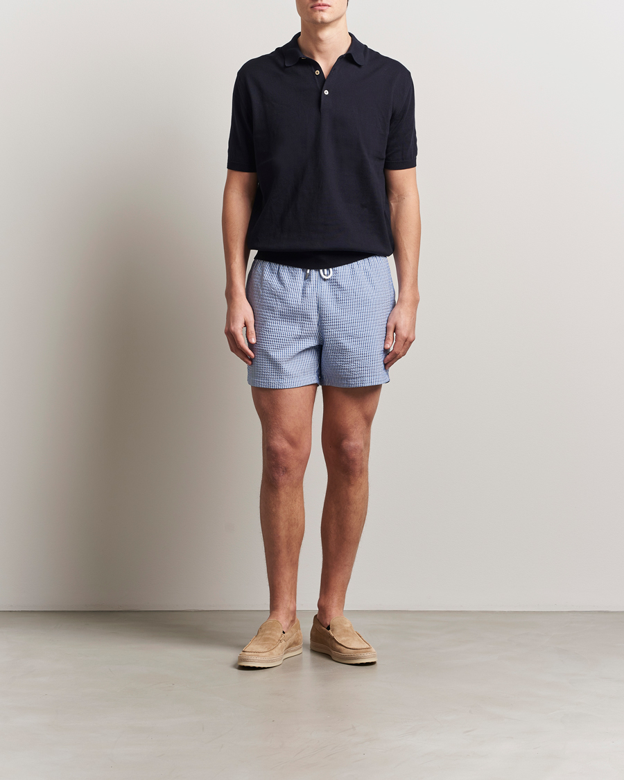 Herr | Badbyxor | Ralph Lauren Purple Label | Amalfi Swim Shorts Light Blue