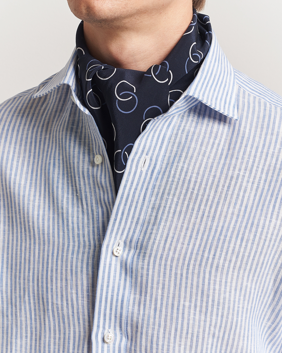 Herr | Scarves | Ralph Lauren Purple Label | Linked Rings Neck Scarf Navy