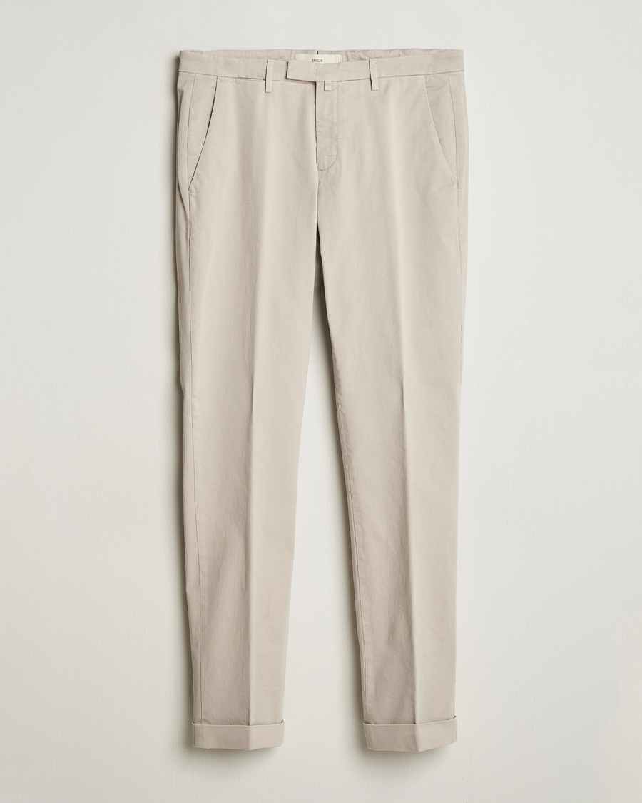 Herr | Byxor | Briglia 1949 | Slim Fit Cotton Stretch Chino Beige
