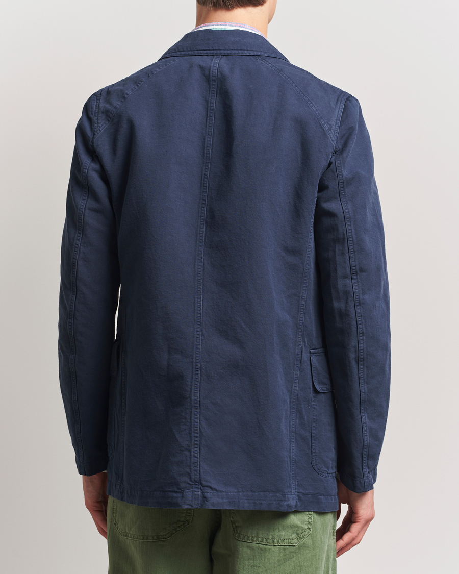 Herr | Kavajer | Drake's | MKI Cotton/linen Games Blazer Navy