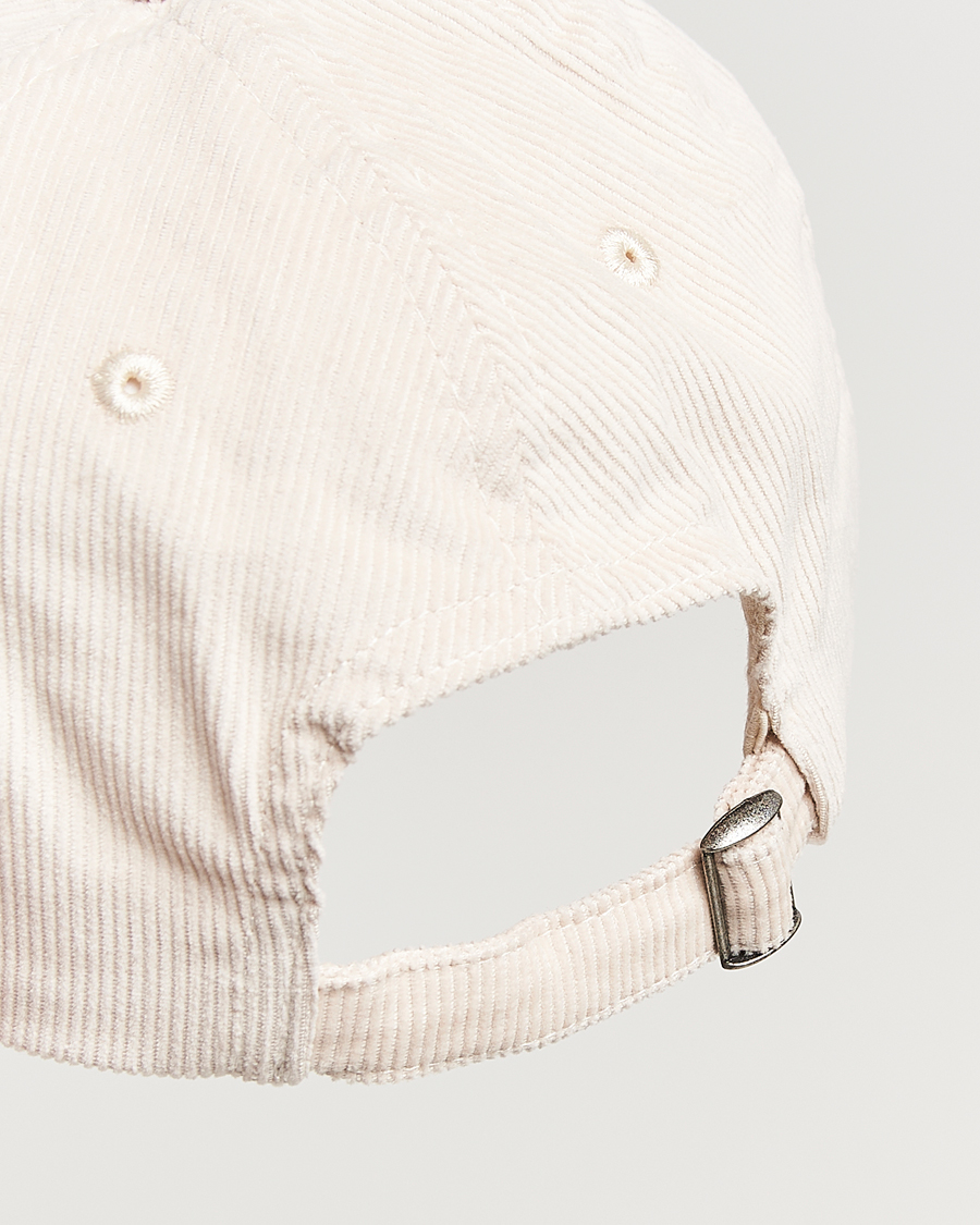 Herr | Hattar & kepsar | Drake's | D Applique Baseball Cap Ecru