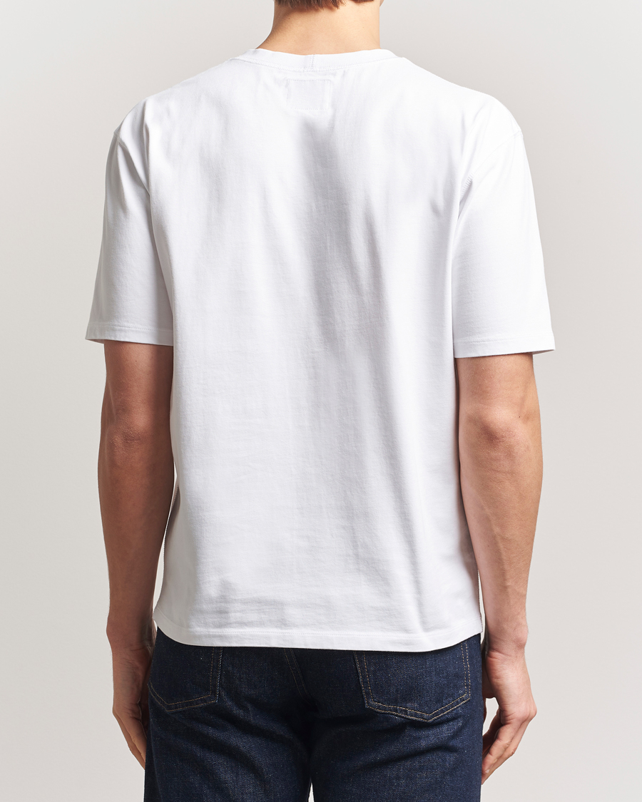 Herr | T-Shirts | Drake's | Elephant Graphic Print Hiking T-Shirt Ecru