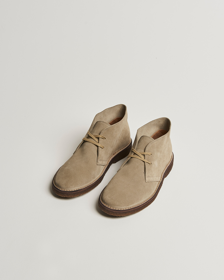 Herr | Kängor | Drake's | Clifford Suede Desert Boots Sand