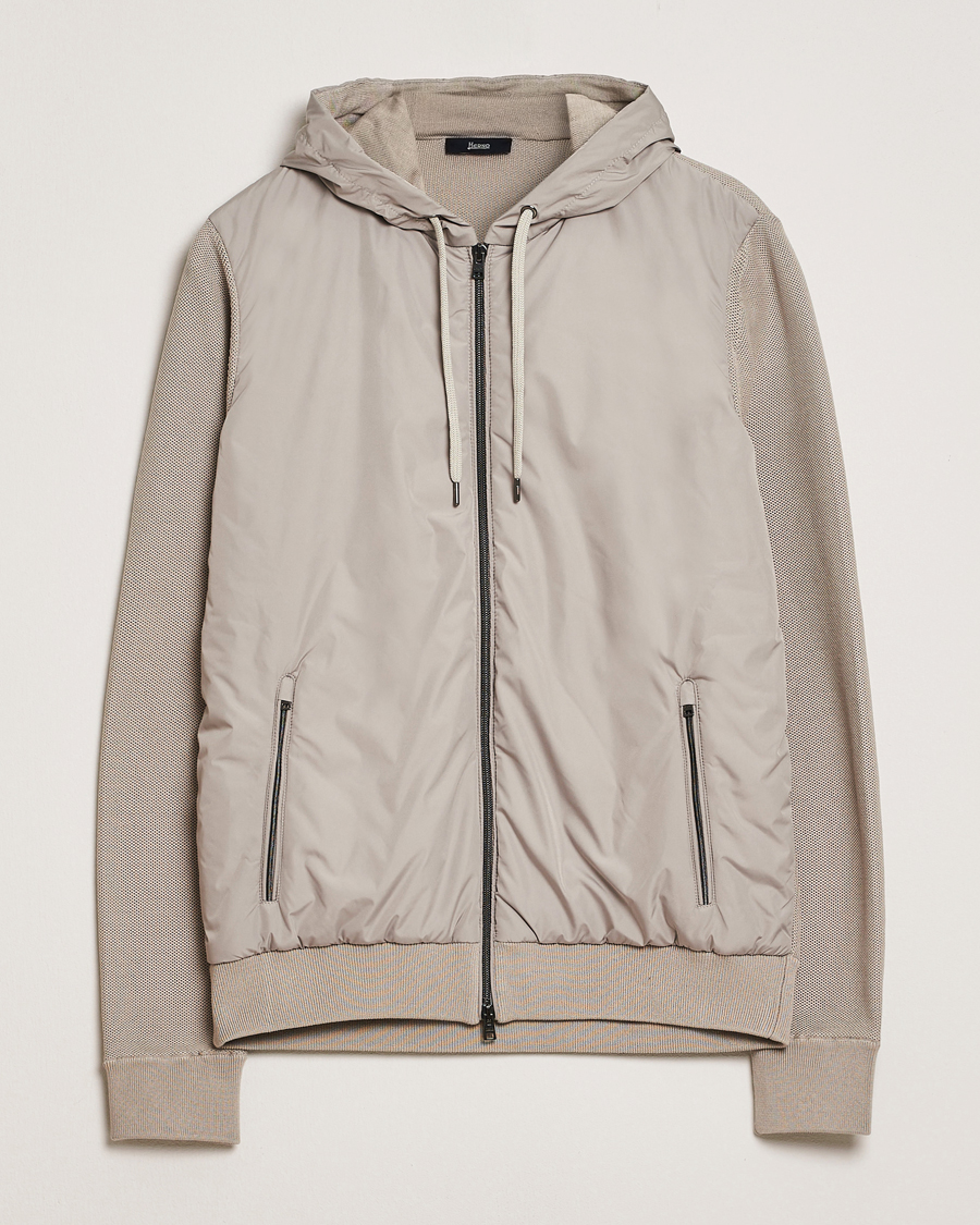 Herr | Jackor | Herno | Hooded Hybrid Jacket Beige