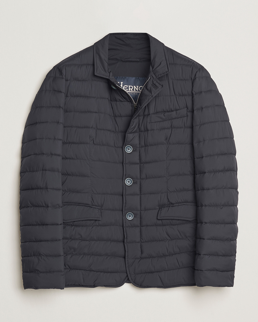 Herr | Jackor | Herno | Nuage Matt Nylon Blazer Navy