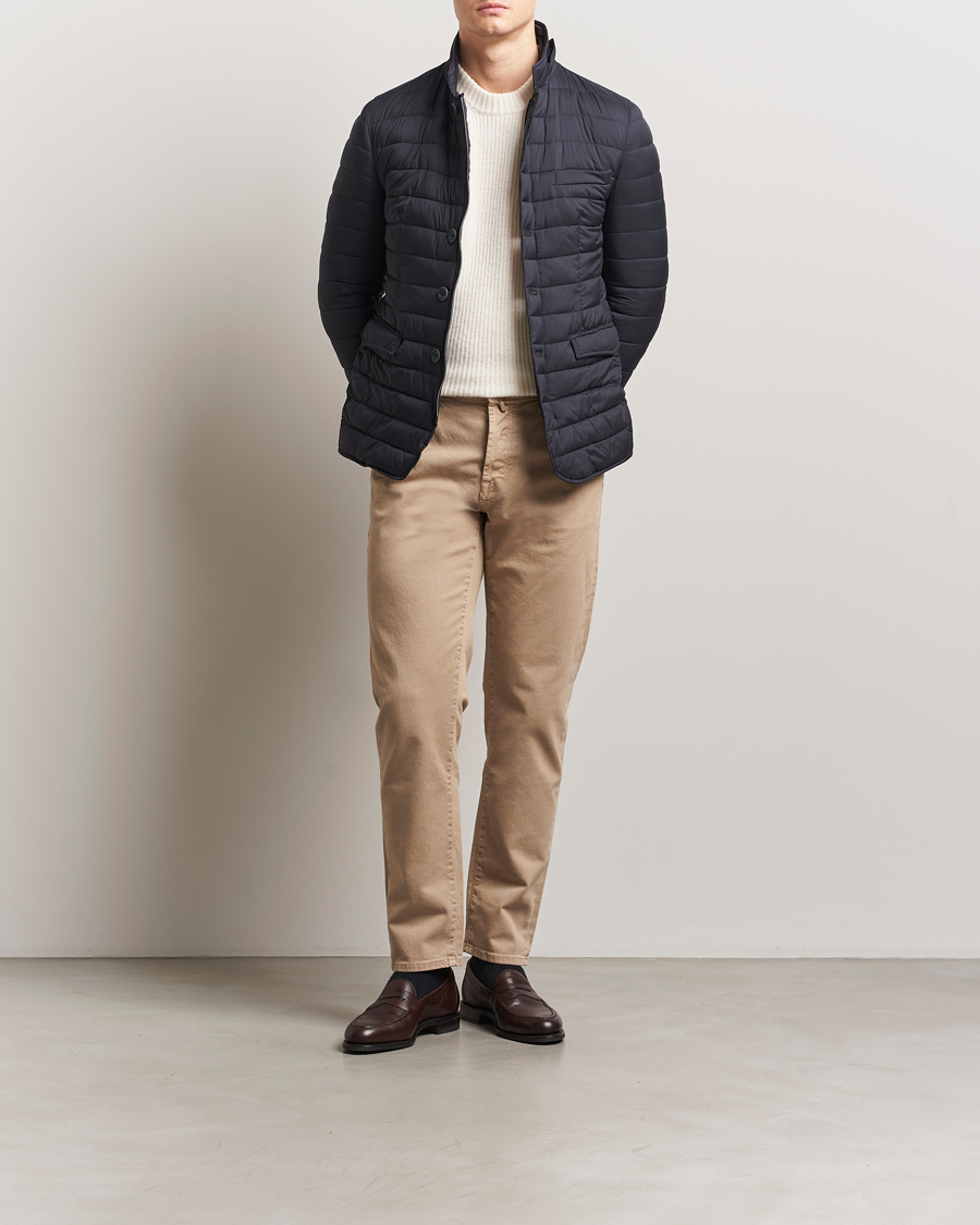 Herr | Jackor | Herno | Nuage Matt Nylon Blazer Navy