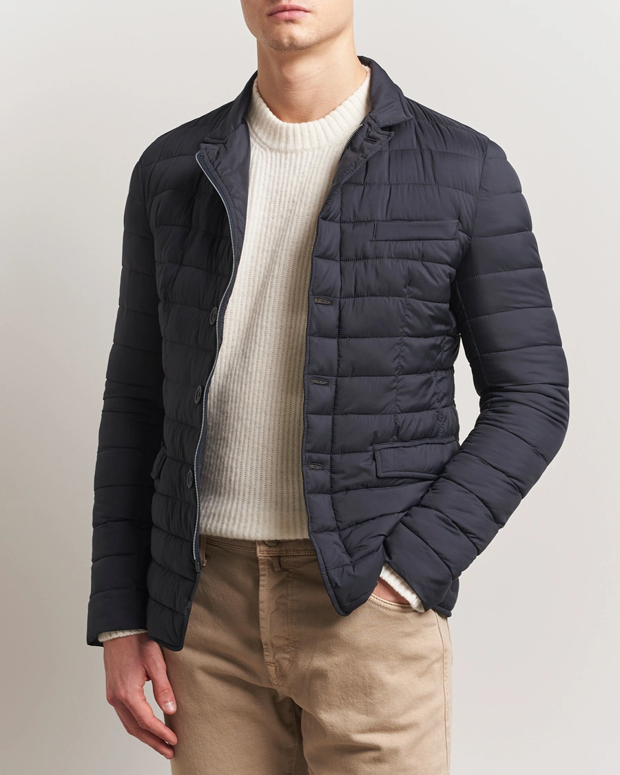 Herr | Jackor | Herno | Nuage Matt Nylon Blazer Navy