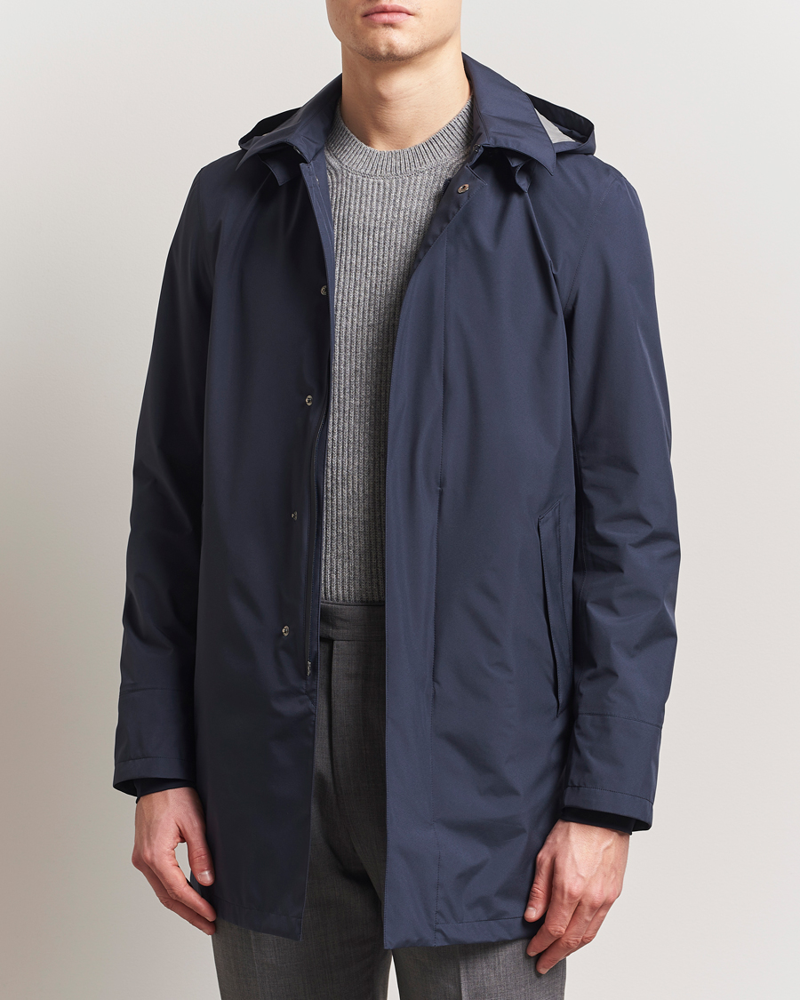 Herr | Jackor | Herno | Gore-Tex Coat Navy
