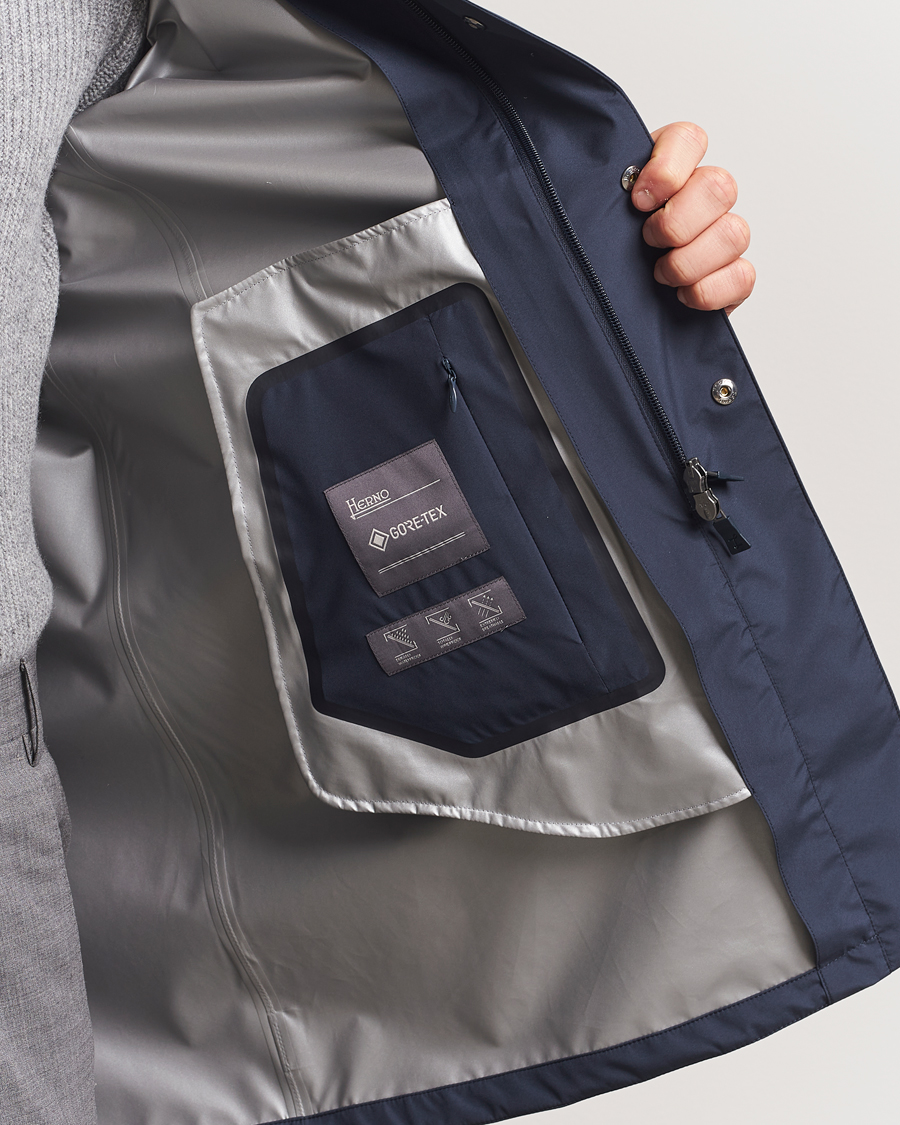 Herr | Jackor | Herno | Gore-Tex Coat Navy