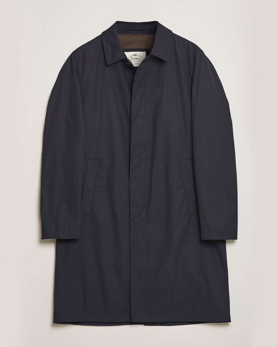 Herr | Jackor | Herno | Cotton Car Coat Navy