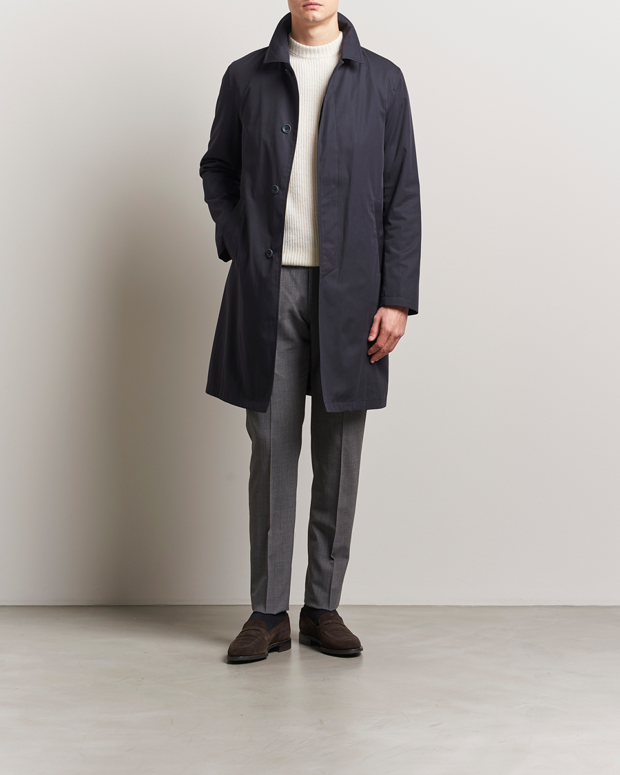 Herr | Jackor | Herno | Cotton Car Coat Navy