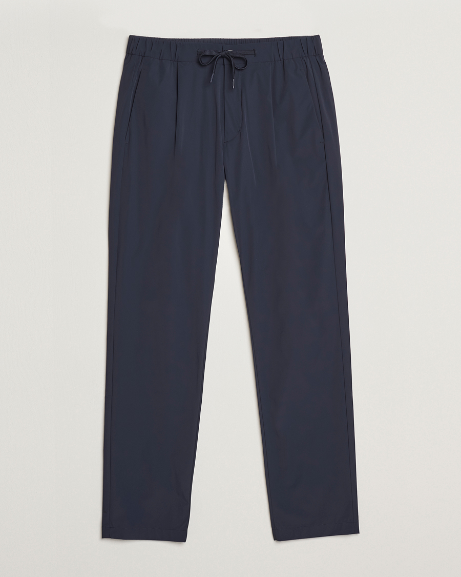 Herr | Byxor | Herno | Nylon Drawstring Pants Navy