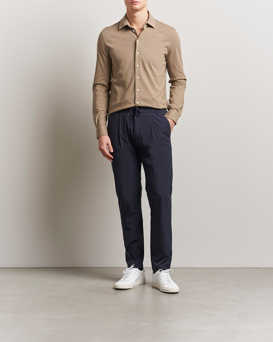 Herr | Byxor | Herno | Nylon Drawstring Pants Navy