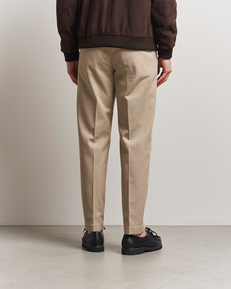 Herr | Byxor | Incotex | Regular Fit Uniform Cotton Slacks Beige