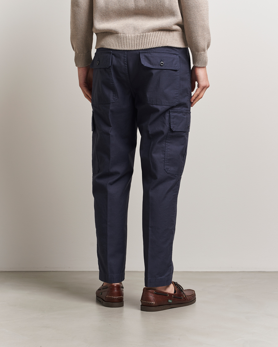 Herr | Byxor | Incotex | Regular Fit Cargo Pants Navy