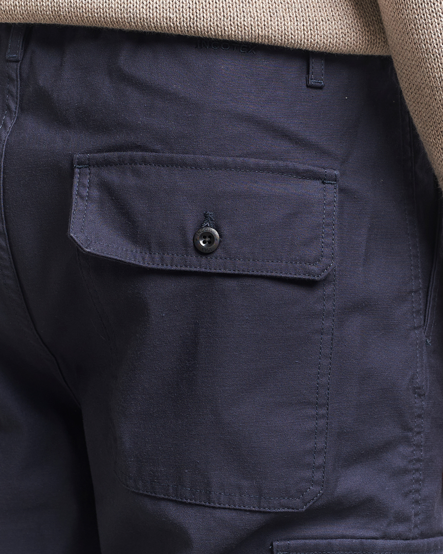 Herr | Byxor | Incotex | Regular Fit Cargo Pants Navy