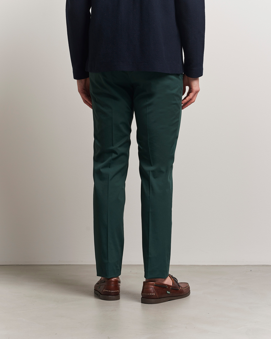 Herr | Byxor | Incotex | Slim Fit Comfort Chinos Dark Green