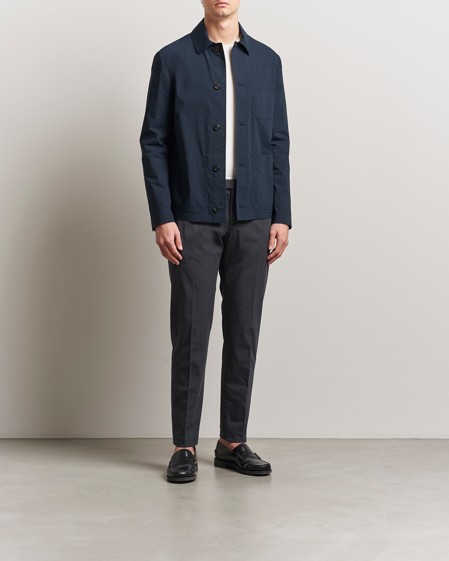 Herr | Byxor | Incotex | Slim Fit Comfort Chinos Dark Grey