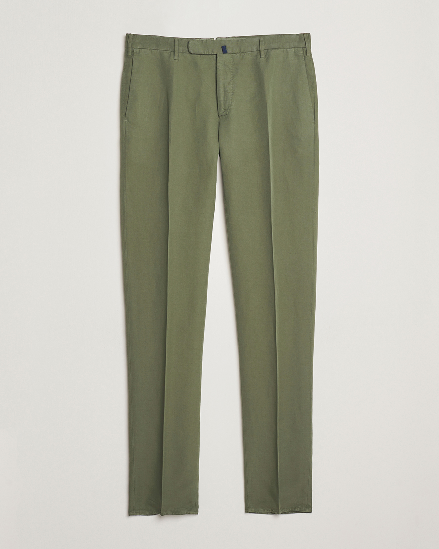 Herr | Byxor | Incotex | Slim Fit Chinolino Trousers Green