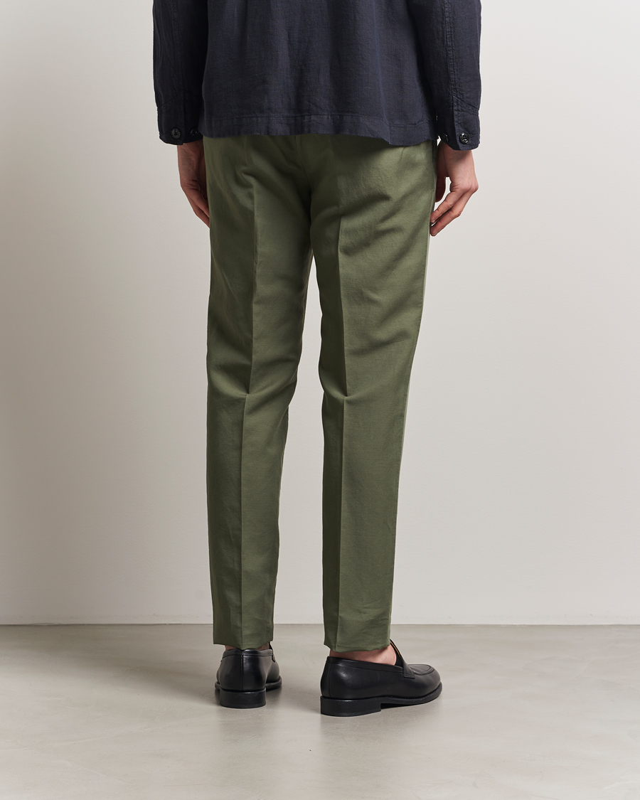 Herr | Byxor | Incotex | Slim Fit Chinolino Trousers Green
