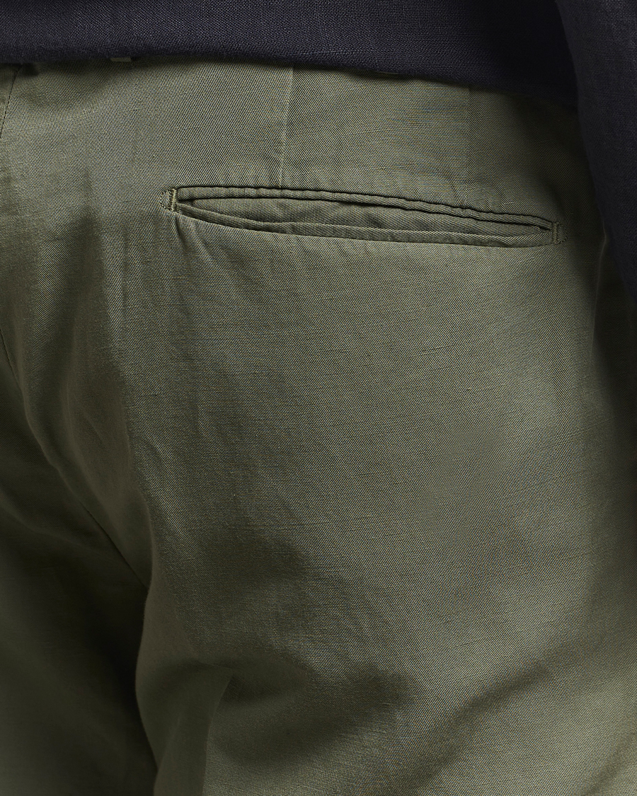Herr | Byxor | Incotex | Slim Fit Chinolino Trousers Green