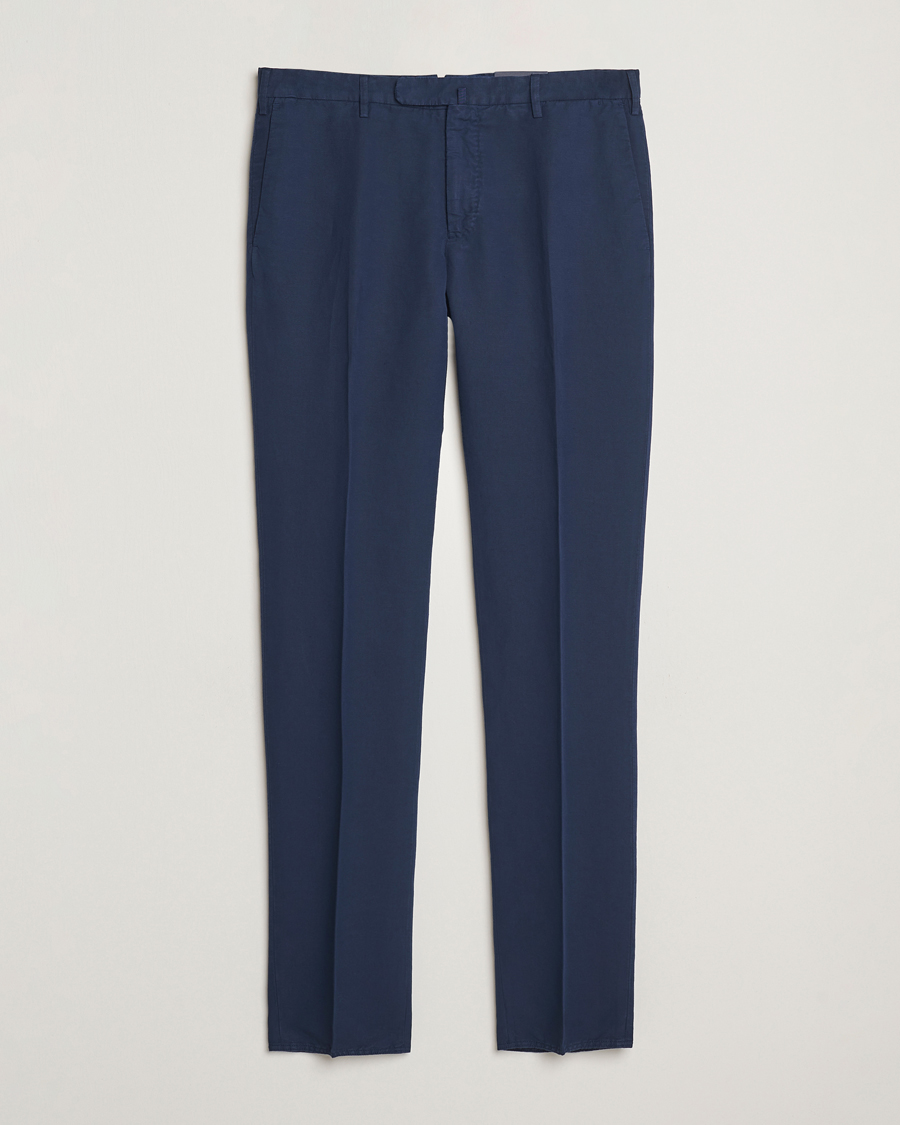 Herr | Byxor | Incotex | Slim Fit Chinolino Trousers Navy