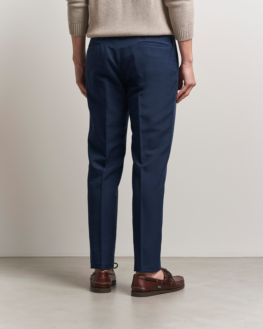 Herr | Byxor | Incotex | Slim Fit Chinolino Trousers Navy