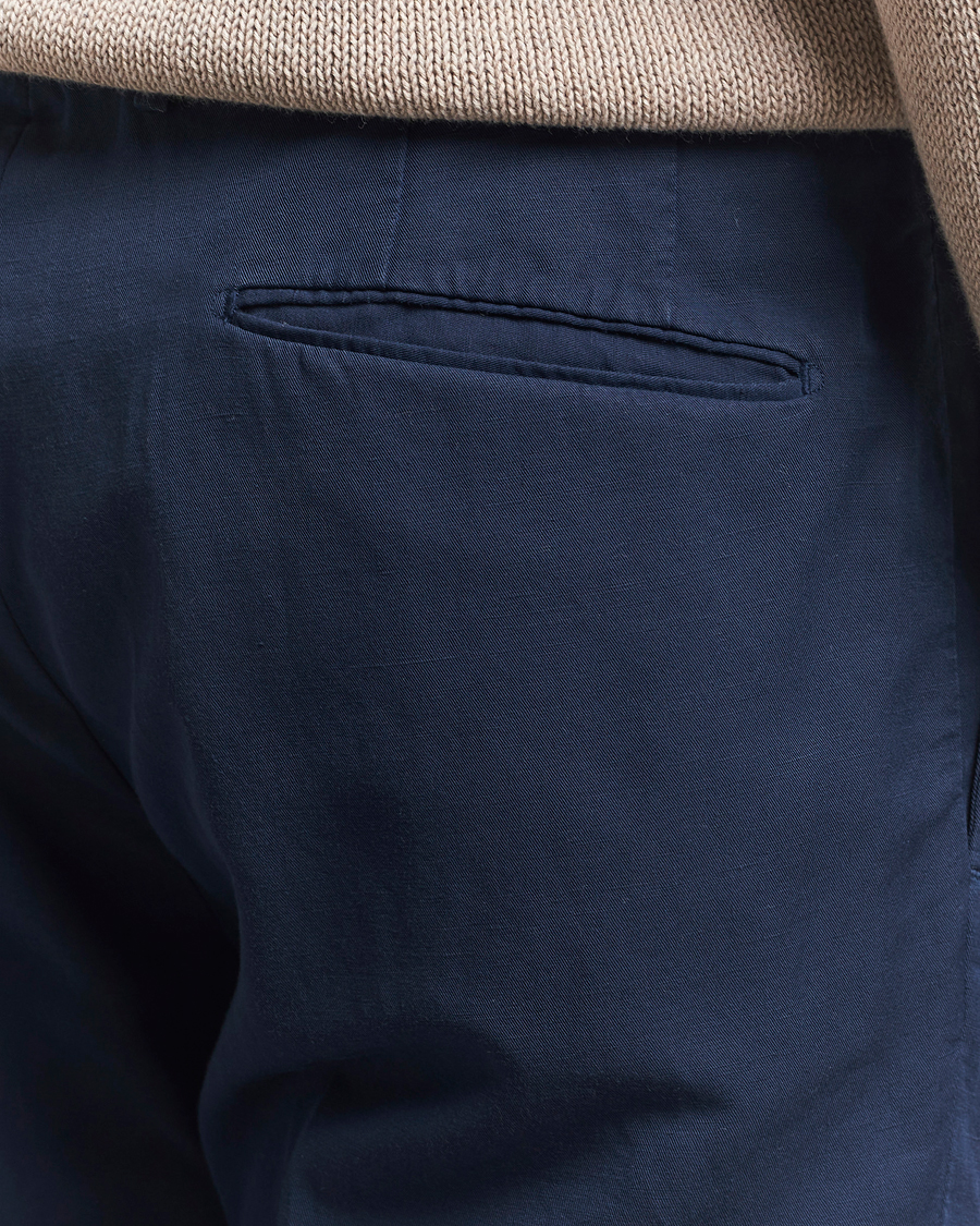 Herr | Byxor | Incotex | Slim Fit Chinolino Trousers Navy