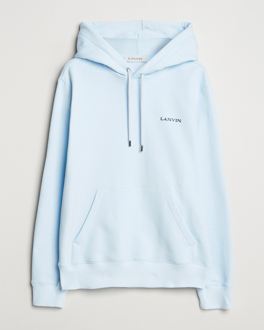 Herr | Tröjor | Lanvin | Bouclette Logo Hoodie Chambray