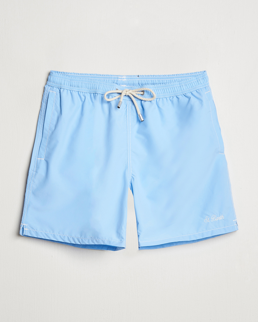 Herr | Badbyxor | MC2 Saint Barth | Nylon Swim Shorts Sky Blue