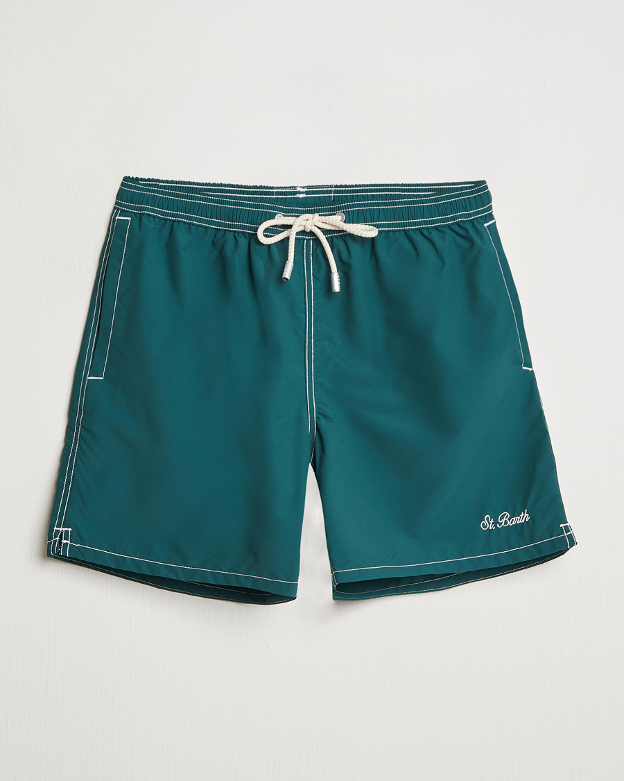 Herr | Badbyxor | MC2 Saint Barth | Nylon Swim Shorts British Green