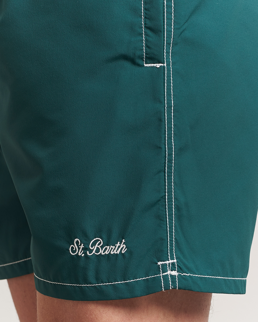 Herr | Badbyxor | MC2 Saint Barth | Nylon Swim Shorts British Green