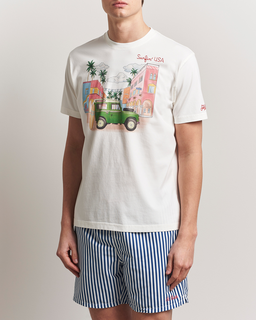 Herr | T-Shirts | MC2 Saint Barth | Printed Cotton T-Shirt Surfing USA