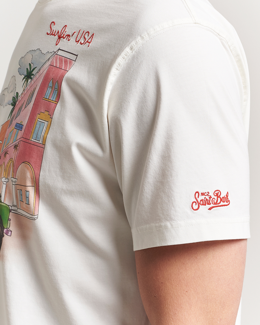 Herr | T-Shirts | MC2 Saint Barth | Printed Cotton T-Shirt Surfing USA