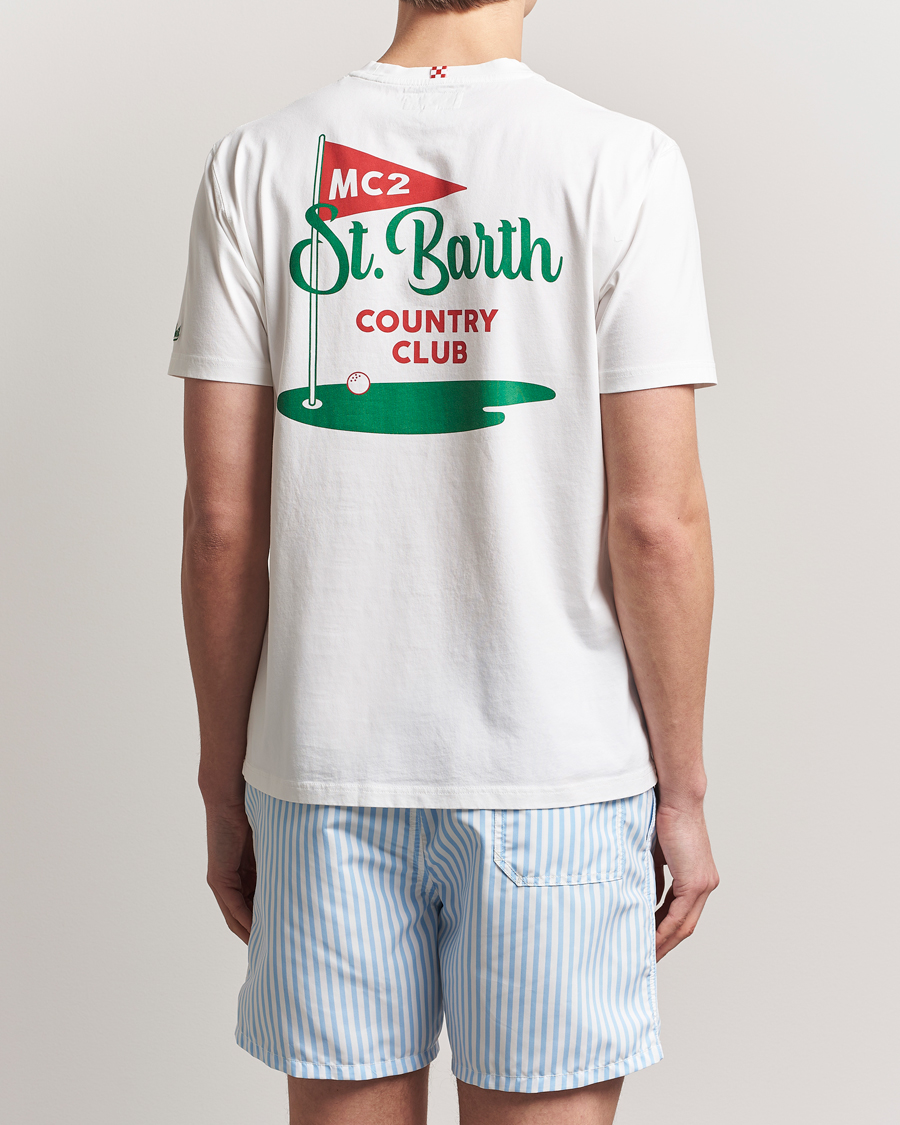 Herr | T-Shirts | MC2 Saint Barth | Printed Cotton T-Shirt Country Golf