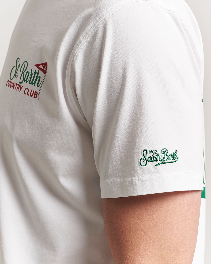 Herr | T-Shirts | MC2 Saint Barth | Printed Cotton T-Shirt Country Golf