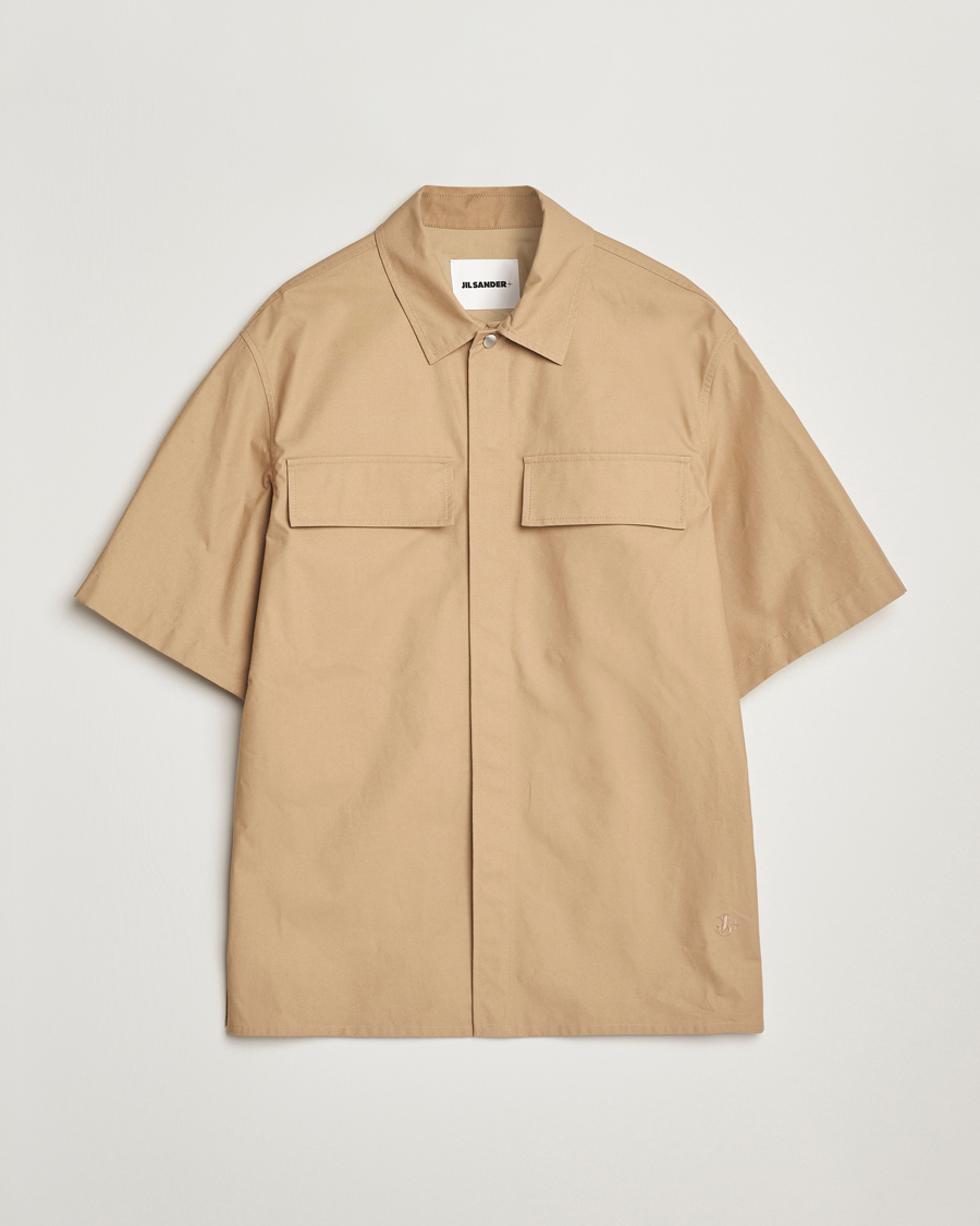 Herr | Skjortor | Jil Sander | Short Sleeve Pocket Shirt Khaki