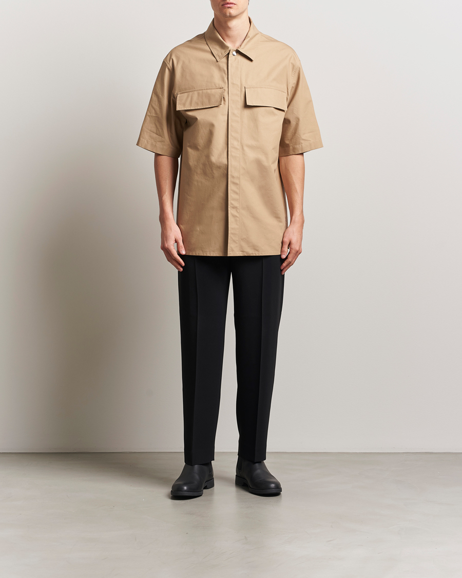 Herr | Skjortor | Jil Sander | Short Sleeve Pocket Shirt Khaki