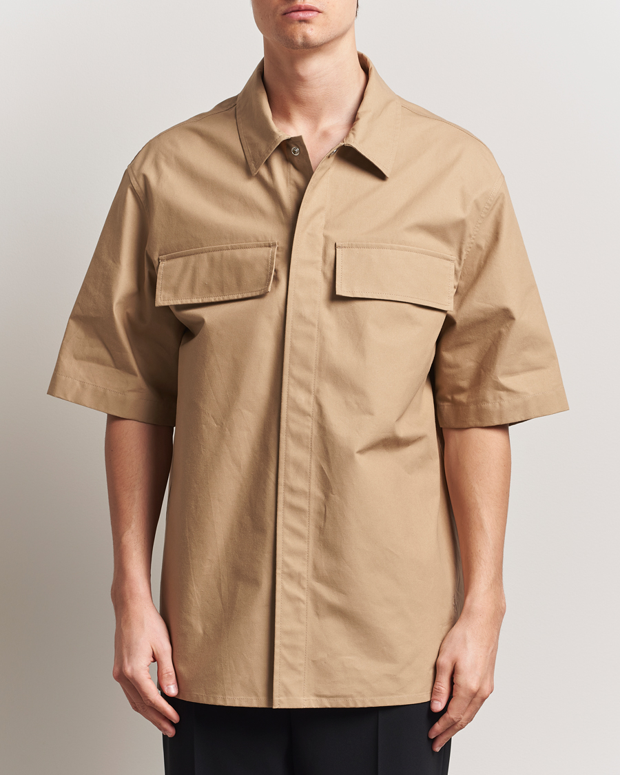 Herr | Skjortor | Jil Sander | Short Sleeve Pocket Shirt Khaki