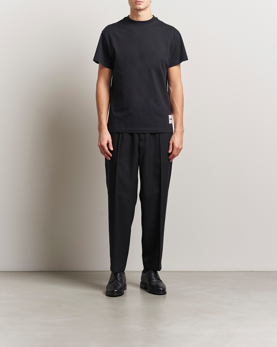 Herr | T-Shirts | Jil Sander | 3-Pack Short Sleeve T-Shirts Black