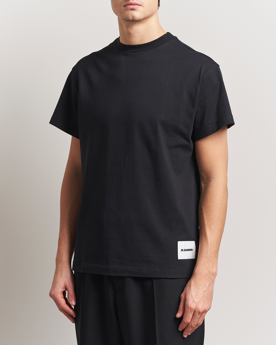 Herr | T-Shirts | Jil Sander | 3-Pack Short Sleeve T-Shirts Black