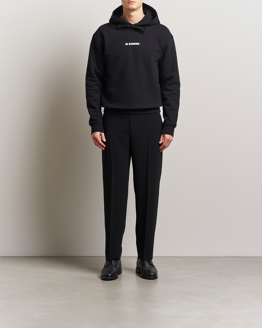 Herr | Tröjor | Jil Sander | Terry Logo Hoodie Black