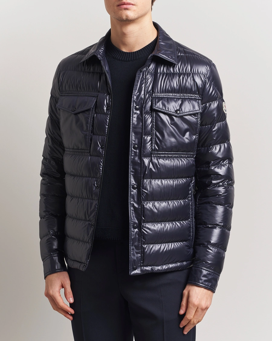 Herr | Jackor | Moncler | Chambly Down Shirt Jacket Navy