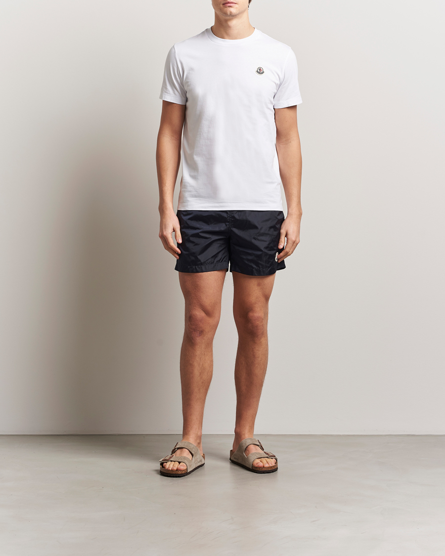 Herr | Badbyxor | Moncler | Nylon Swim Shorts Navy