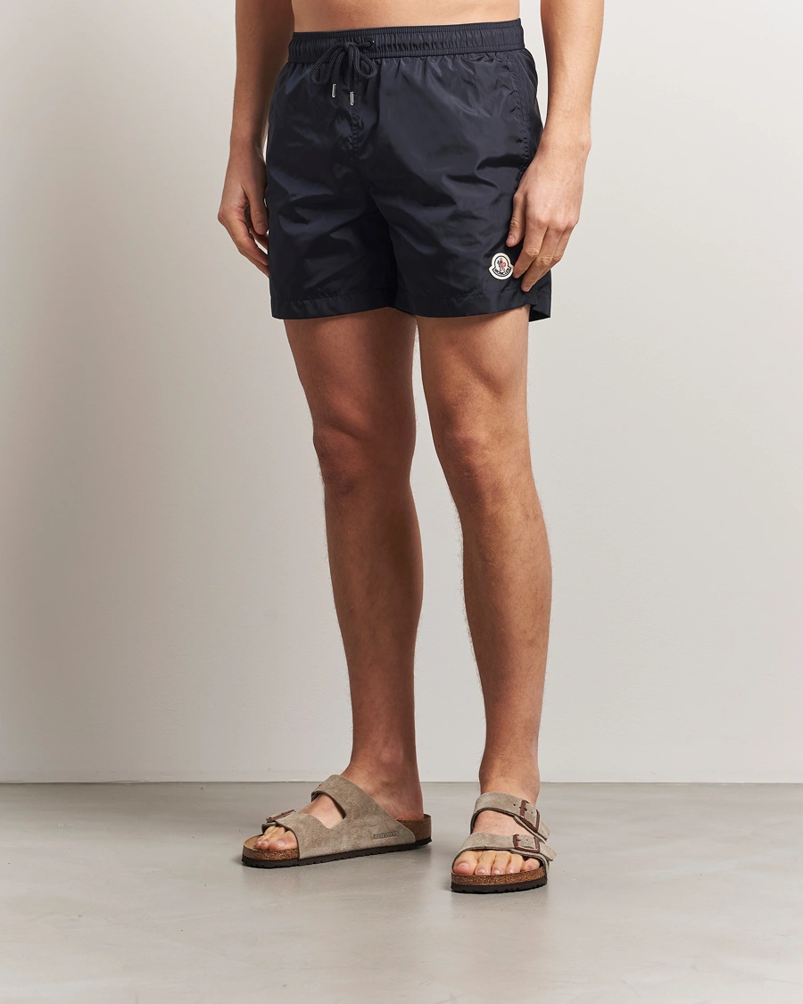 Herr | Badbyxor | Moncler | Nylon Swim Shorts Navy