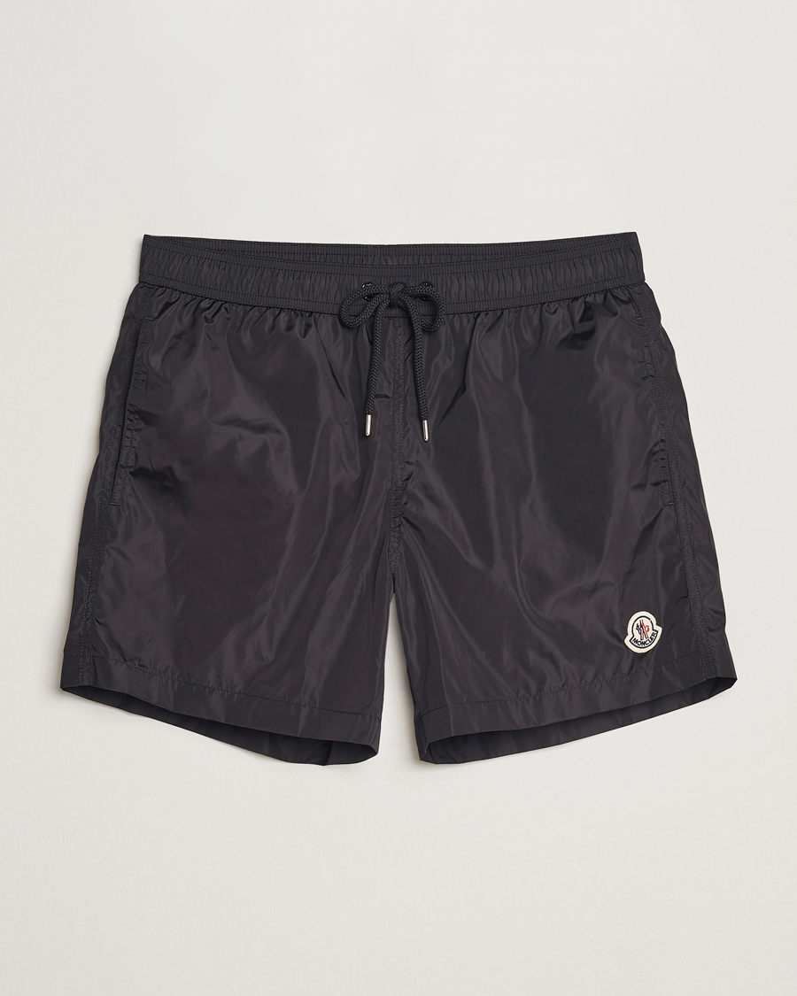 Herr | Badbyxor | Moncler | Nylon Swim Shorts Black
