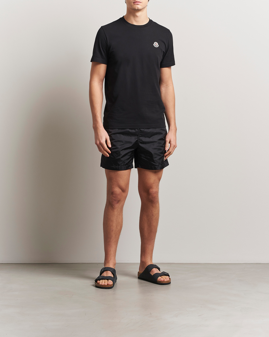 Herr | Badbyxor | Moncler | Nylon Swim Shorts Black