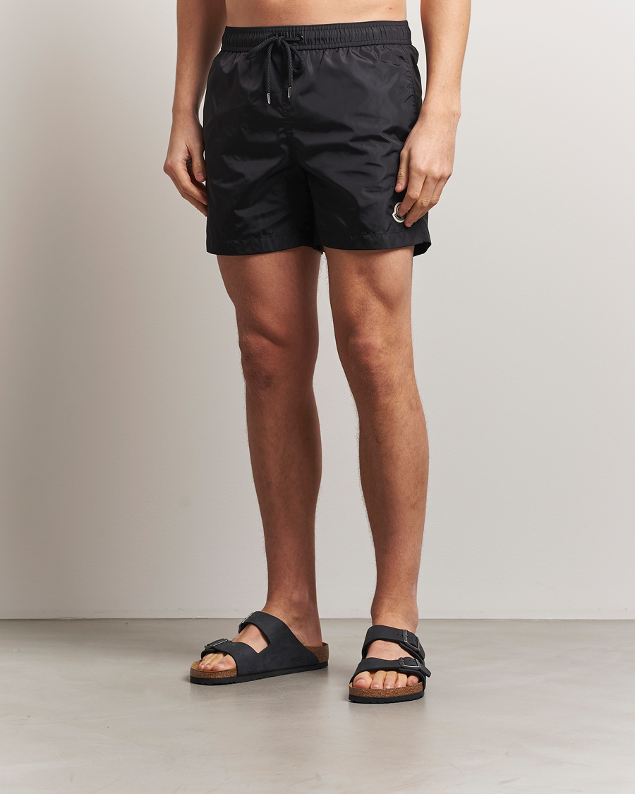 Herr | Badbyxor | Moncler | Nylon Swim Shorts Black