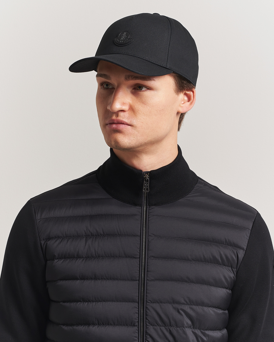 Herr | Hattar & kepsar | Moncler | Tonal Logo Cap Black